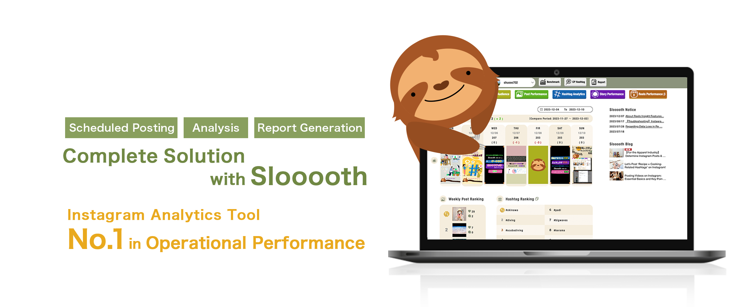 Specialized Instagram Management and Analysis Tool. No. 1 in Operational Performance (Including Aista's Achievements)